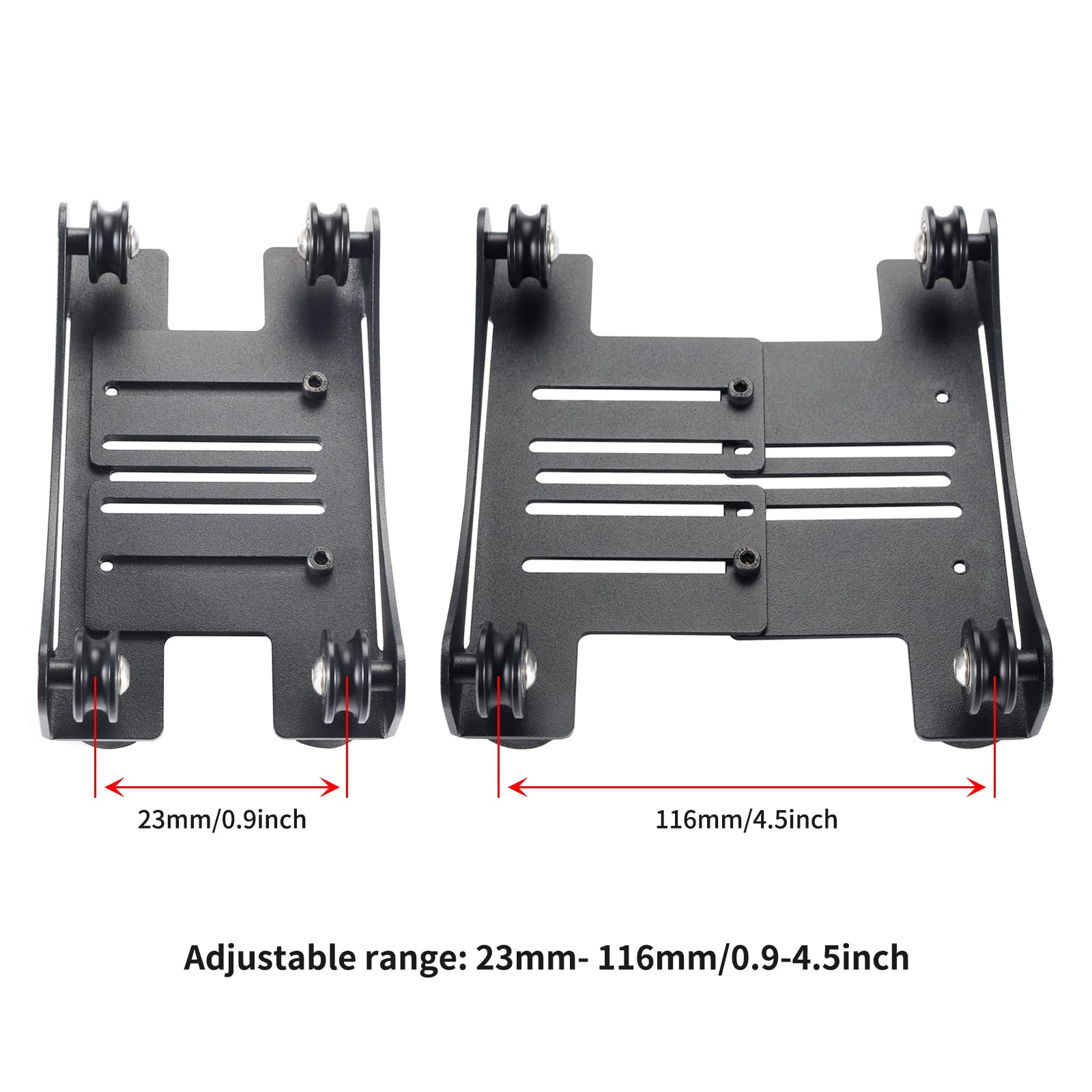 3D Printer Filament Spool Adjustable Holder: FYSETC New 3KG-Filament Spool Stand Wide with Range 23-116mm Mount Rack Bracket Universal Fits for TPU PLA ABS PETG Nylon 0.5-3KG 3D Printing Mate - WoodArtSupply