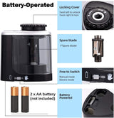 Aogwat Pencil Sharpener Electric Pencil Sharpener for Kids, Blade to Fast Sharpen, Suitable for No.2/School/Classroom/Office/Home (Black) Aogwat