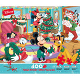 Ceaco - Disney Holiday - Together Time - Mickey & Friends Holiday - 400 Piece Jigsaw Puzzle Ceaco