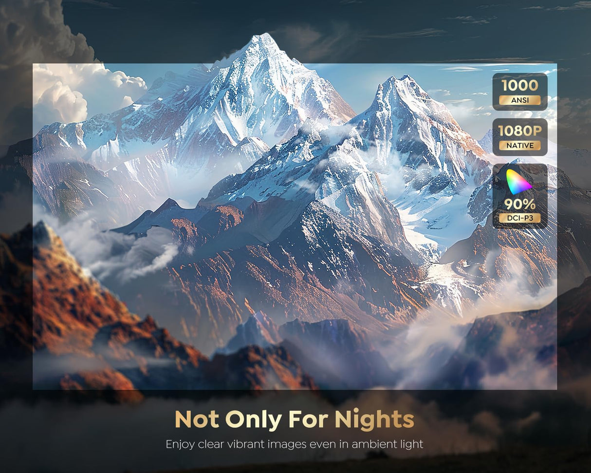 [1000 ANSI/Google TV]Smart Projector with WiFi 6 and Bluetooth, Netflix-Licensed 4K Support, Outdoor Movie Proyector, 1080P Home Ceiling Auto Focus Projector, Gift for Valentine’s Day PUTRIMS K12 Gray PUTRIMS