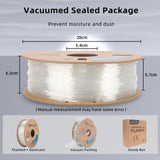 3DHojor TPU Filament 1.75mm TUP95A 3D Printer Filament Flexible Soft 3D Filament 1KG (2.2lbs) fit Most FDM 3D Printers Dimensional Accuracy +/- 0.03 mm-Natural 3DHoJor