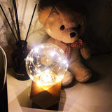 OuXean Small Wood Table Lamp Edison Bulb Dimmable Desk Lamp E26 60W Industrial Night Light Boho Deco for Bedroom, Living Room or Office(No Bulb) OuXean