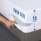 Utopia Bedding Waterproof Mattress Protector Twin Size, Zippered Mattress Encasement Bed Bug and Dust Mite Proof, Absorbent Six-Sided Mattress Cover Utopia Bedding