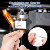 Giantree 60 Pieces 3D Printer Nozzle Cleaning Kit, 3D Printer Nozzle Cleaner, Stainless Steel Nozzle Cleaning Needles, 3D Printer Accessory 3D Printer Tool Kit (Diameter 0.15/0.2/0.25/0.3/0.35/0.4mm) Giantree