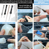 150PCS Candle Making Kits for Adults Beginners Adjustable Candlewick Hole Drill Needle for Candle,Hook Punch Needle Wick for Molds, Candle Tool Inserting Wick,Big Hole Long Needle for Taper molds TYMKLMZG