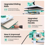 15x15 Heat Press Machine, 8in1 Multi-Purpose Heat Press with 11-30oz Tumbler/Mug/Hat Press, 360° Swing Away/Slide Out Sublimation Tshirt Combo, DIY Heats Transfer Press Vinyl AKEYDIY