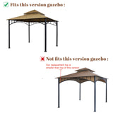 SCOCANOPY Replacement Cover for Target Madaga Gazebo Model L-GZ136PST and Havana Gazebo,(Beige) SCOCANOPY
