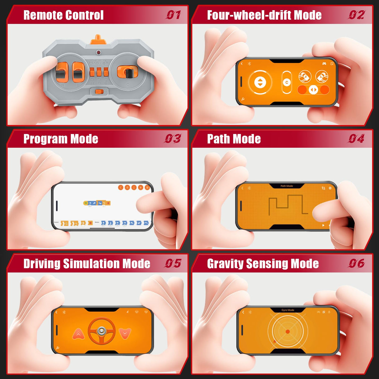 OWNONE 1 Remote Control Super Car Building Kits, 1835PCS Technique Plated Race Car Building Set for Adults Men Teens - with 5 Fast Motors, Electric Height Adjustment & Drift Spin Wheels OWNONE 1