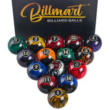 Billmart Premium Billiard Balls Pool Table Accessories 2-1/4" Regulation Size 16 Pool Balls Billiard Set Billmart