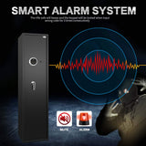 Langger V Biometric Rifle Gun Safe,Quick Access 5-Gun Large Improved Fingerprint Shotgun Security Cabinet for Rifle Shotgun w/o Scopes with Pistol Lock Box,Removable Storage Shelf (New Biometric Safe) LANGGER V