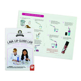 MindWare Science Academy Lava Lip Gloss Lab - 33 Piece Lip Gloss Making Kit - Make 3 DIY Lip Glosses MindWare