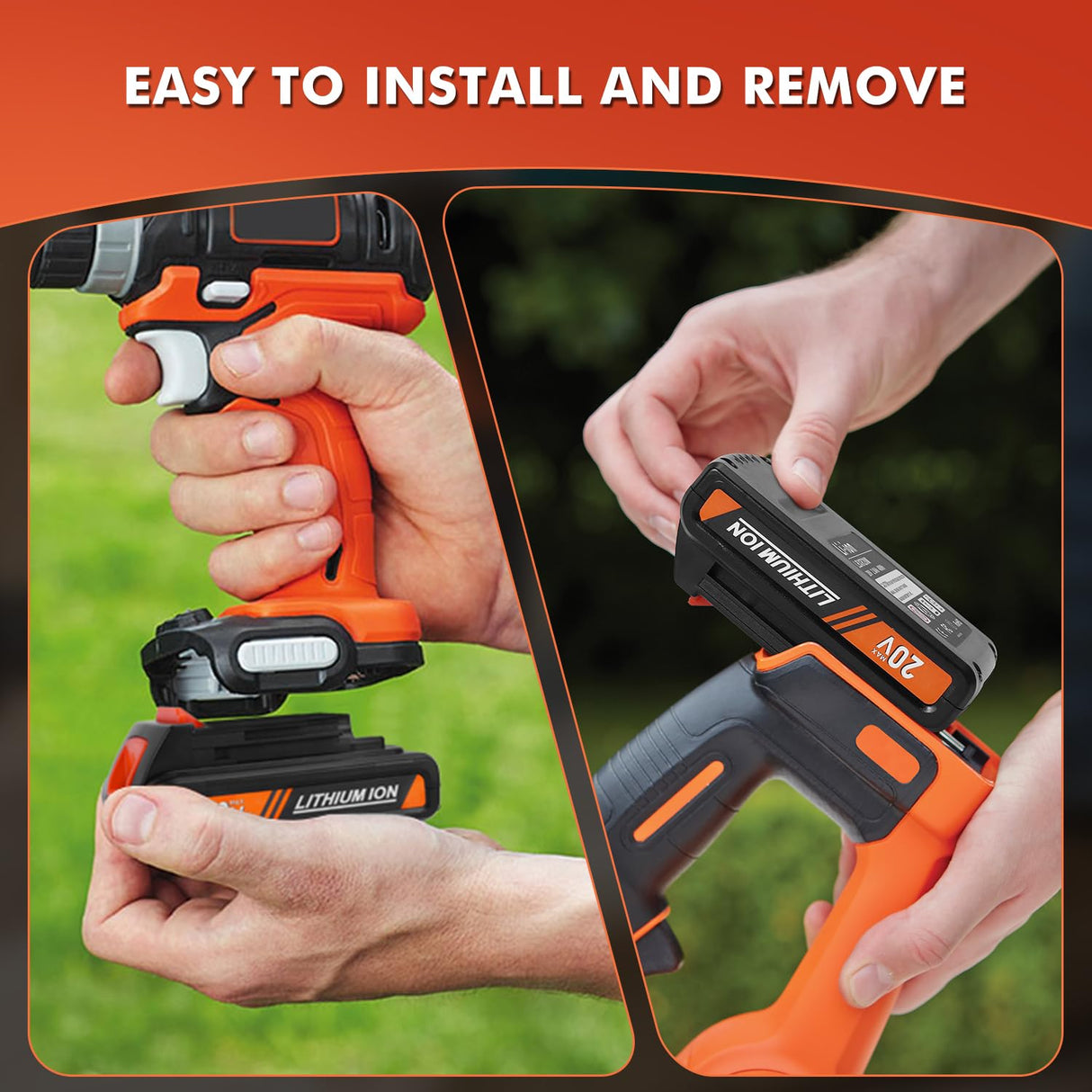 2 Packs 3.5Ah 20v Replacement Battery for Black&Decker Lithium-ion Battery Compatible with Black and Decker & Stanley & Porter Cable 20-Volt Battery Cordless Power Tools Touyeet