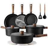 CAROTE Nonstick Pots and Pans,Cookware Set 16pcs Kitchen Cooking Sets, Pot and Pan Non Stick w/Frying pan CAROTE