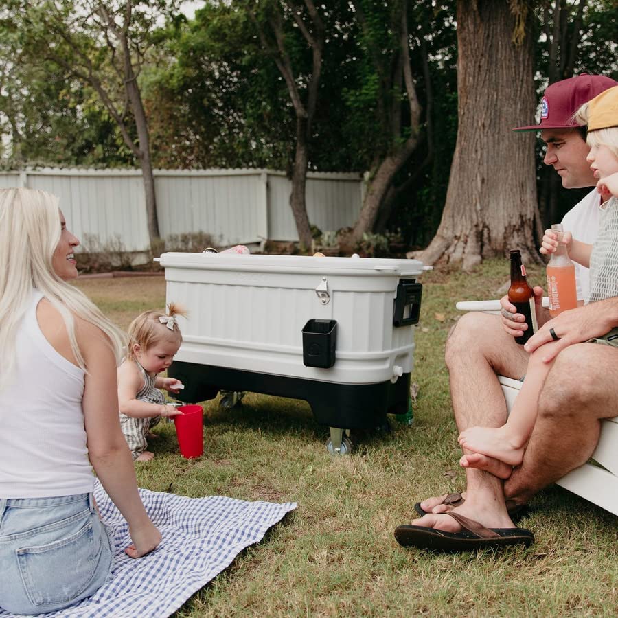 Igloo 125 qt Gray Party Bar Wheeled Cooler Igloo