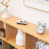 Maydear 47.24” Bamboo 10 Cube Freestanding Bookshelf with 3 Tiers for Organised Storage and Display Maydear