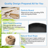 FDW Cat Tree 54in Cat Tower Multi-Level Durable Cat Scratching Post & Cozy Fun Cat Jumping Platform Space Saving Cat Condo Pet Play House for Indoor Cats,Dark Gray FDW