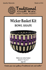 Traditional Craft Kits Wicker Basket Kit - Bowl Shape Traditional Craft Kits