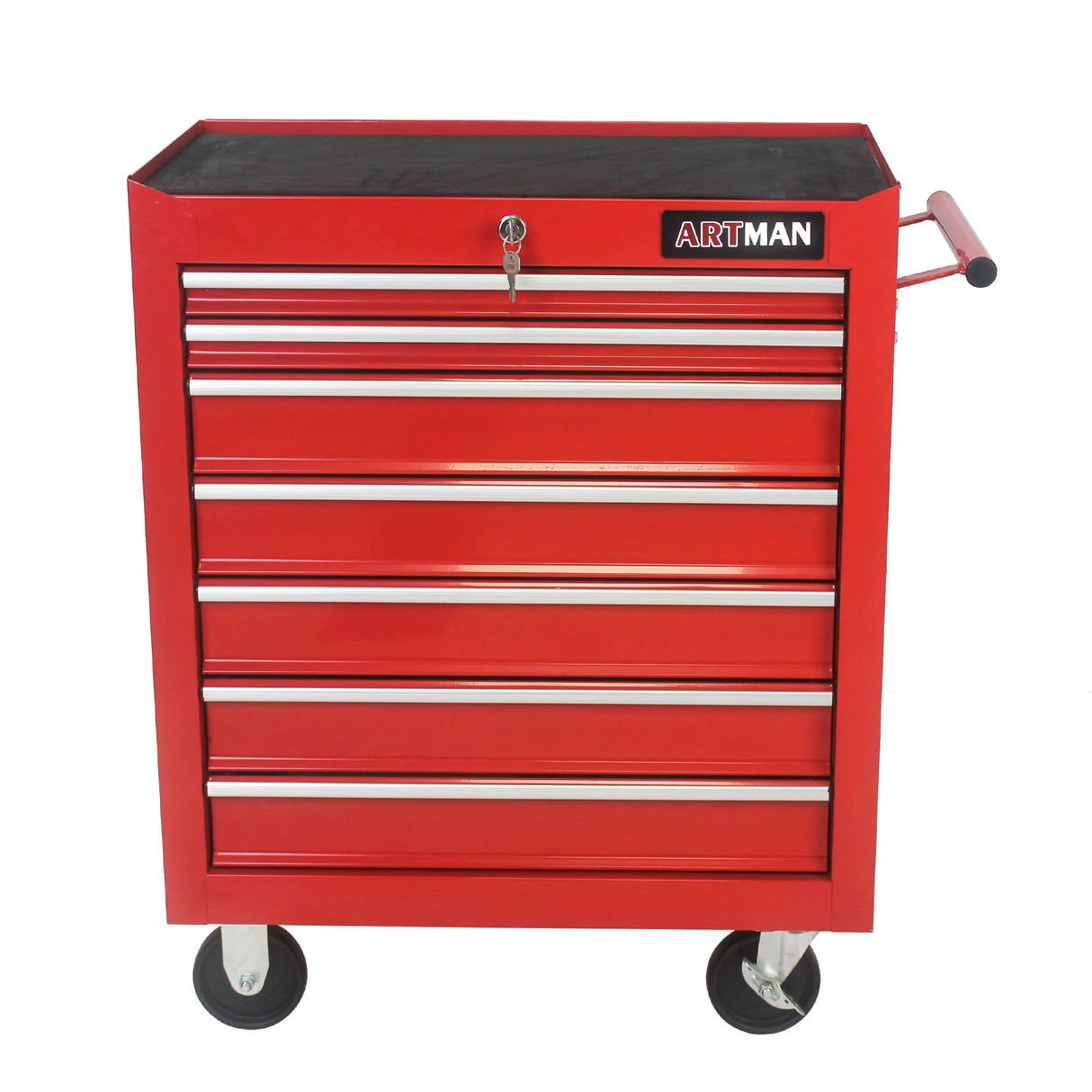 Aoile Tool Chest with 7-Drawer Tool Box Organizers and Storage,Rolling Multifunctional Tool Cart on Wheels,Tool Storage Organizer Cabinets with Key Aoile