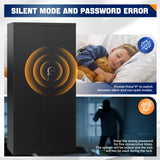 Yizosh Large Gun Safe for Home Rifle and Pistol,Quick Access Gun Safe,Gun Cabinet with Removable Shelf,Gun Cabinet,Rifle Safe Yizosh