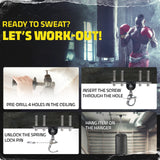 Yes4All Wall Ceiling Mount Hook 360° Rotation, 600 lbs Capacity Punching Bag Hangers, Heavy Bag Mount for Yoga, Chair, Boxing Bag, Indoor & Outdoor Gym - Smart Design, Easy to Use, Fit Most Ceiling Yes4All