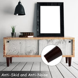 Ruisita 8 Pieces Furniture Couch Legs 6 Inch Round Solid Wood Sofa Legs Natural Wooden Couch Legs Replacement Legs for Armchair, Cabinet, Chair, Footstool, Mid Century Modern Dresser, Brown Ruisita