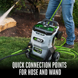 EGO Power+ HPW3204-2 3200 PSI 56-Volt Lithium-ion Cordless Pressure Washer with (2) 6.0Ah Batteries and 320W Charger Included EGO Power+