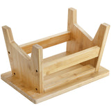 Lyellfe Bamboo Step Stool, Non-Slip One Step Stool, Potty Training Stool, Portable Sturdy Bedside Stool for High Beds, Kids Adults, Support up to 300lbs, Easy Assembly Lyellfe