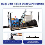 VWZ 2×4' Overhead Garage Storage Rack, Adjustable Garage Ceiling Storage Racks, Heavy Duty Garage Shelving, Garage Hanging Storage Racks with A Load Capacity of up to 1100 Lbs, Black. (Bottomless) VWZ