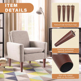 12 Inch Furniture Legs, Round Solid Wood Chair Legs Bench Leg, Mid Century Modern Replacement Table Legs for Home DIY Projects TV Cabinet, Ottoman, Dresser, Armchair, Cabinet（Set of 4 Walnut Color） GOSCHE