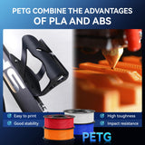 JAYO PETG Filament 1.75mm Bundle 11KG, Strong Toughness PETG 3D Printer Filament, Dimensional Accuracy +/- 0.02 mm, Fits for Most FDM 3D Printers (White) JAYO