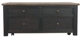 Signature Design by Ashley Tyler Creek Rustic Farmhouse Lift Top Coffee Table with Drawers, Brown & Black Signature Design by Ashley