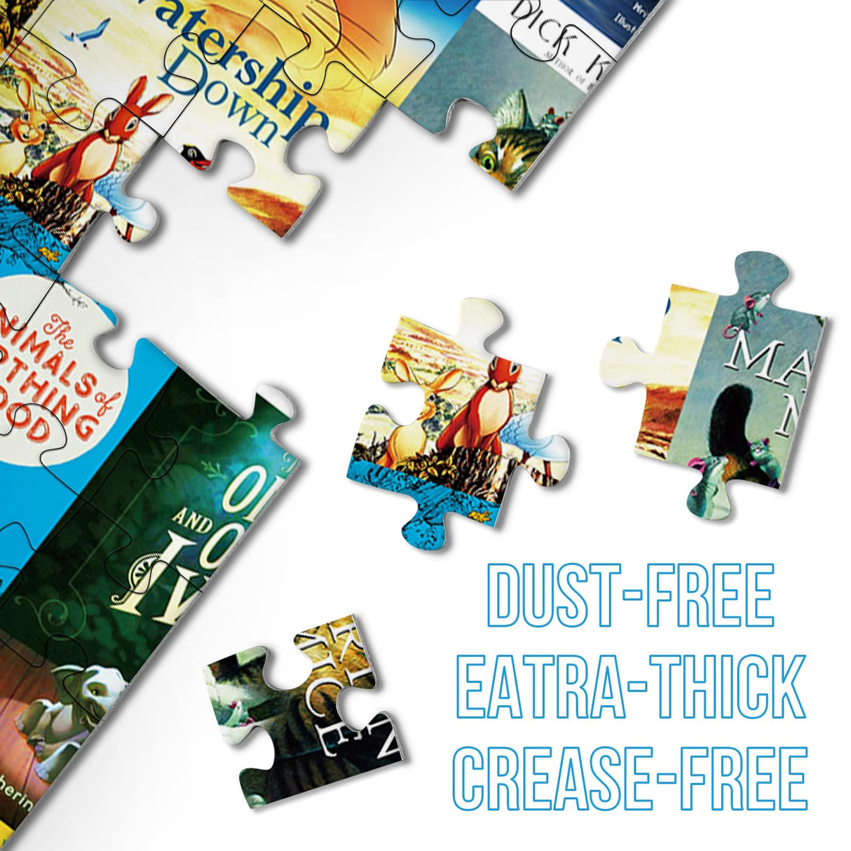 Animal Book Puzzles for Adults 1000 Pieces, Dog Puzzle Books for Adults Book Jigsaw Puzzles, Decor for Puzzle Cat Lovers Adults BBOLDIN