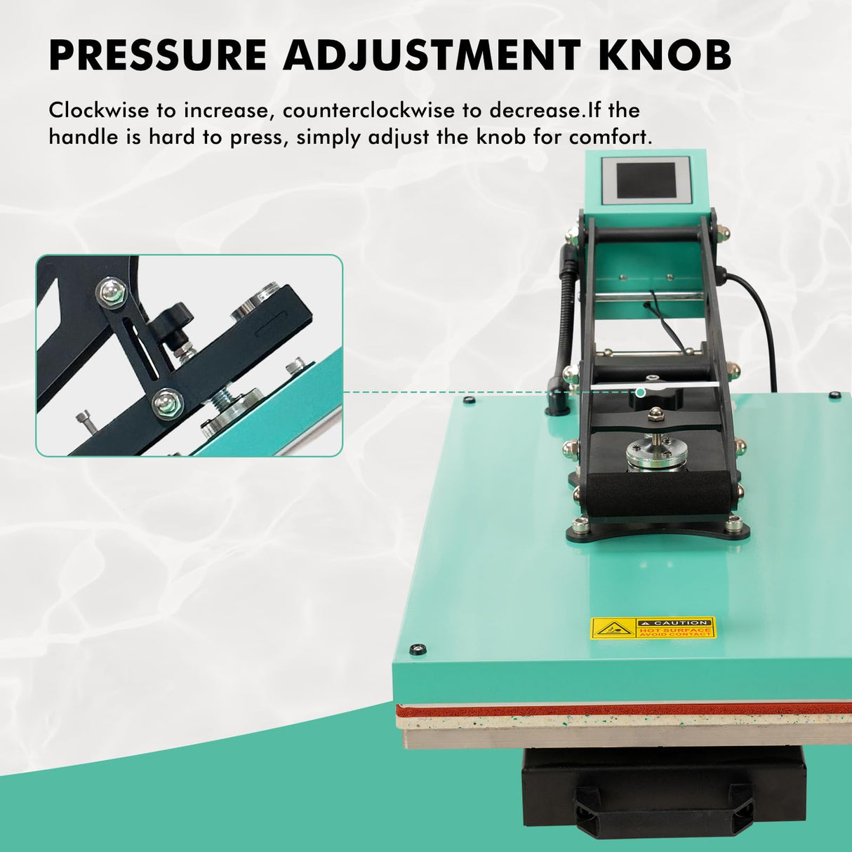 16x24 Heat Press Machine, Slide-Out Semi-Automatic T Shirt Press Machine, 110V Clamshell Heat Press, Sublimation Heat Transfer Printer for T-Shirts, Ceramics,Bags, Cushion CTOSPOATO