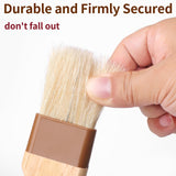 3 Pcs Pastry Brush, Natural Bristle Basting Brush, Cooking Brush, Food Brush, Butter Brush, Baster Brush, BBQ Brushes for Sauce, Kitchen Baking Brushes for Oil, Grilling, Marinade yeestone