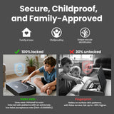 XEGIS SAFE AI Smart Palm Vein Gun Safe - Contactless 0.1s Access & 100% Unlock for Wet, Dirty, Calloused, Peeling Hands & in Darkness, Biometric Handgun Pistol Box for Nightstand, Home & Car, Grey XEGIS SAFE