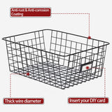 6 Pack Wire Baskets for Pantry Organization and Storage, Kitchen Organizer, 2 XXLarge & 2 XLarge & 2 Large VITEVER