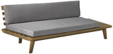 Christopher Knight Home Eulah Indoor Minimalist Acacia Wood Right-Sided Sofa with Grey Cushions, Grey Finish / Grey Christopher Knight Home