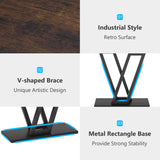 Tribesigns Console Table, Industrial Hallway Table for Entryway, 43 Inch Entryway Tables Narrow Sofa Table for Living Room, Stable Metal Frame & Easy Assemble, Rustic Brown Tribesigns