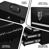 Runboll Portable Tool Chest Metal 4-Drawer Tool Cabinet 20" Steel Tool Storage Box Organizer with Metal Cylinder Lock and Latch Closure, for Home Improvement, Auto Mechanics Runboll