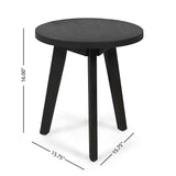 Christopher Knight Home Gino Outdoor Acacia Wood Side Table, Dark Gray Finish Christopher Knight Home