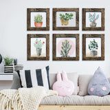 IKEREE 8x10 Rustic Picture Frames with Real Bark, Made of Natural Wood and Real Glass, Display Pictures for Tabletop or Wall Mounting. IKEREE