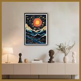 DOTSOPS Diamond Art Painting Kits DIY Paint by Diamonds for Adults Beginner Home Wall Decoration Gift Mountain (11.8x15.7 Inches) DOTSOPS