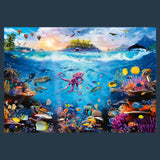 Trefl Dive into Underwater Paradise 13500 Jigsaw Puzzle Prime 78"x54" Large Jigsaw, Thick Cardboard, Colorful Ocean Bottom, Creative Fun for Adults and Children from 12 Years Old Trefl