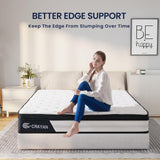 Crayan Queen Size Mattress, 12 Inch Hybrid Memory Foam Mattress in a Box, Pocket Springs Mattress with Motion Isolation and Pressure Relieving, CertiPUR-US, 100 Night Trial Crayan