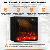 YESHOMY Fireplace TV Stand with Two Barn Doors and Storage Cabinets for Televisions up to 65+ Inch, Entertainment Center Console Table, Media Furniture for Living Room, 58 Inch, Gray Wash YESHOMY