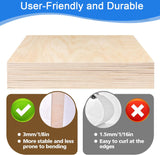 12 Pack Basswood Sheets 12"x20"x1/8" for Crafts - 3mm Unfinished Balsa Wood Plywood Crafts, Ideal for DIY, Drawing, Painting, Engraving, Staining, Model Carving, Wood Burning, and Laser Cutting Santoy