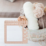 Nishiyuenyi Wood Knitting Gauge Rulers Wooden Knitting Pin Gauge, Crochet Accessories, DIY Craft Designers Household Artists Crochet Hook, Style A Nishiyuenyi