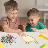 ZTIKSNYU DIY Glass Mosaic Tiles Bird Art Crafts Adults Mosaic Art Projects Home Decoration Creative Mosaic Glass Gift Kit for Kids 8 Ages Glass Pieces Mosaic Making Coaster Puzzle Gifts Christmas ZTIKSNYU