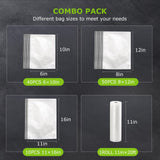 Bonsenkitchen Vacuum Sealer Machine, Food Sealer with 5 Modes, Globefish Technology for High-Speed Continuous Working, Built-in Cutter & Bag Storage, Include 100 Vacuum Bags & 1 Roll Bag, Black Bonsenkitchen