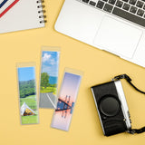 Ira Pollitt 70 Pieces Photo Booth Bookmark Sleeves Blank Photobooth Frames Clear Blank Bookmark Holder Sleeves with Hole for Students Reading Party Favors Supplies Ira Pollitt